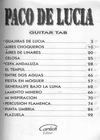 Thumbnail Paco de Lucia - Libro Guitar tabs