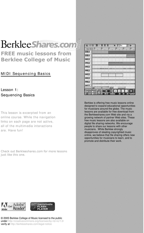 Product picture Berklee - Midi sequencing Basics