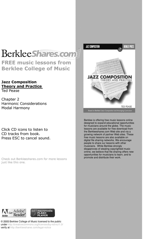 Product picture Berklee - Modal Harmony Jazz