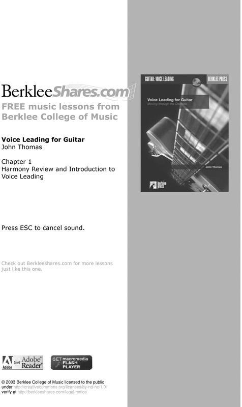 Product picture Berklee - Voice Leading for Guitar